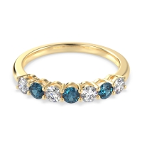 Classic Prong Set Round Stana Band