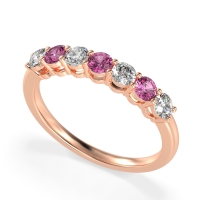 Classic Prong Set Round Stana Band