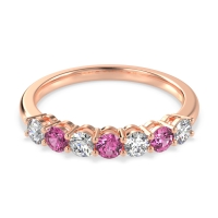 Classic Prong Set Round Stana Band