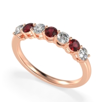 Classic Prong Set Round Stana Band