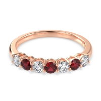 Classic Prong Set Round Stana Band