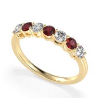 Classic Prong Set Round Stana Band