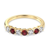 Classic Prong Set Round Stana Band