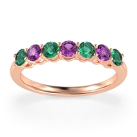 Classic Prong Set Round Stana Band