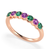 Classic Prong Set Round Stana Band