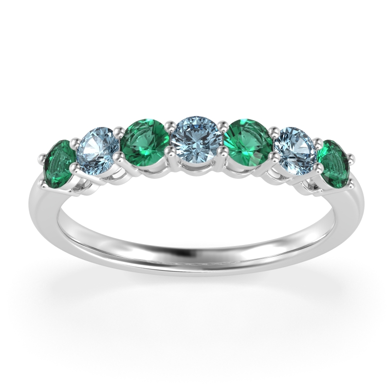 Classic Prong Set Round Stana Band