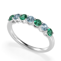 Classic Prong Set Round Stana Band