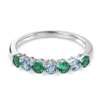 Classic Prong Set Round Stana Band