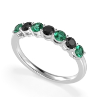 Classic Prong Set Round Stana Band