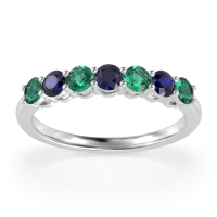 Classic Prong Set Round Stana Band