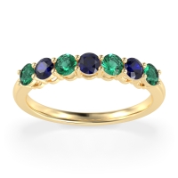 Classic Prong Set Round Stana Band