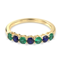 Classic Prong Set Round Stana Band