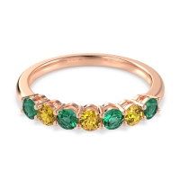 Classic Prong Set Round Stana Band