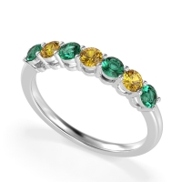 Classic Prong Set Round Stana Band