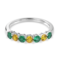 Classic Prong Set Round Stana Band