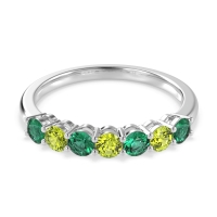 Classic Prong Set Round Stana Band