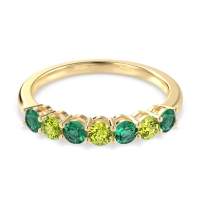 Classic Prong Set Round Stana Band