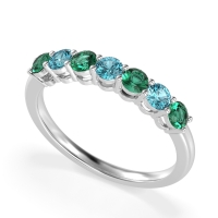 Classic Prong Set Round Stana Band