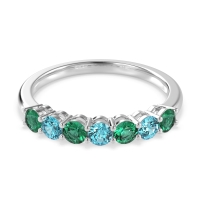 Classic Prong Set Round Stana Band