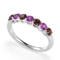 Classic Prong Set Round Stana Band