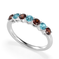 Classic Prong Set Round Stana Band