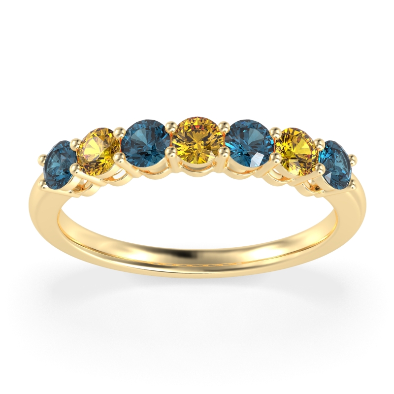 Classic Prong Set Round Stana Band