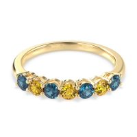 Classic Prong Set Round Stana Band