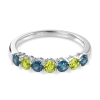 Classic Prong Set Round Stana Band