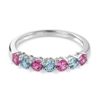 Classic Prong Set Round Stana Band