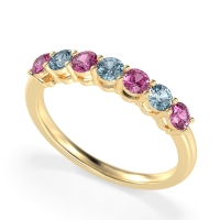 Classic Prong Set Round Stana Band