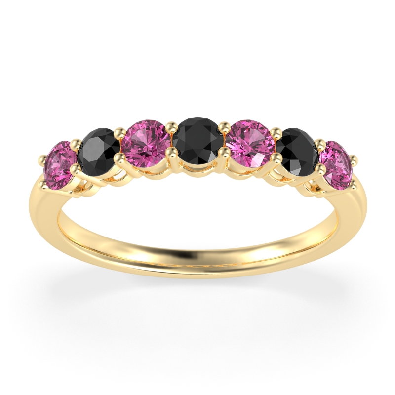 Classic Prong Set Round Stana Band