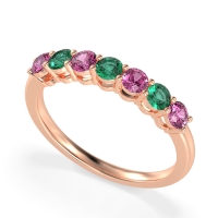 Classic Prong Set Round Stana Band