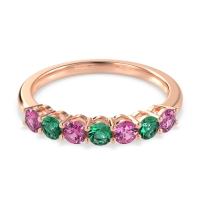 Classic Prong Set Round Stana Band