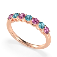 Classic Prong Set Round Stana Band