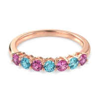 Classic Prong Set Round Stana Band