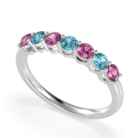 Classic Prong Set Round Stana Band