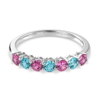 Classic Prong Set Round Stana Band