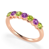 Classic Prong Set Round Stana Band