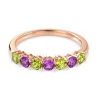 Classic Prong Set Round Stana Band