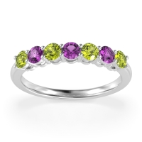 Classic Prong Set Round Stana Band