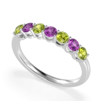 Classic Prong Set Round Stana Band