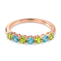 Classic Prong Set Round Stana Band