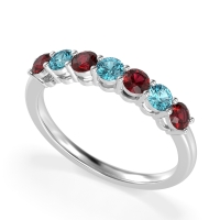 Classic Prong Set Round Stana Band