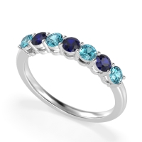 Classic Prong Set Round Stana Band