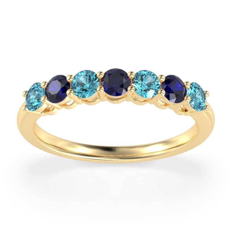 Classic Prong Set Round Stana Band