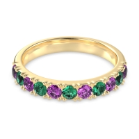 Half Eternity Classic Prong Set Udara Band