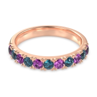 Half Eternity Classic Prong Set Udara Band