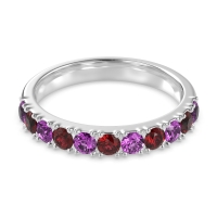 Half Eternity Classic Prong Set Udara Band