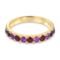 Half Eternity Classic Prong Set Udara Band