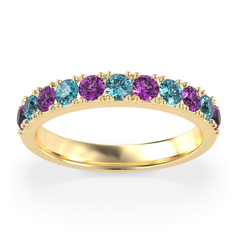 Half Eternity Classic Prong Set Udara Band